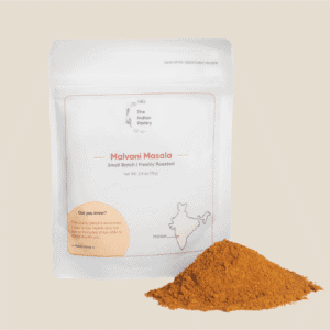 Authentic Indian Malvani Masala spice mix from The Indian Pantry, freshly roasted and crafted in small batches, perfect for enhancing Indian cuisine dishes with rich, traditional flavors.
